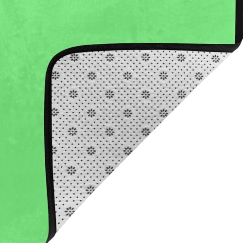 Tapis de salon antidérapant vert clair pour éviter les chutes - 5