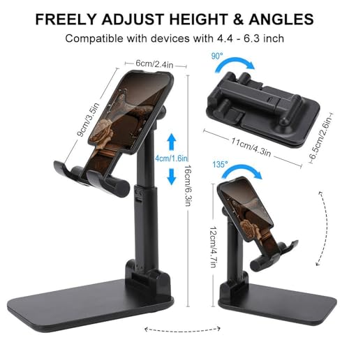 Support de téléphone de bureau pliable pour éviter les chutes de smartphone et douleurs - 2