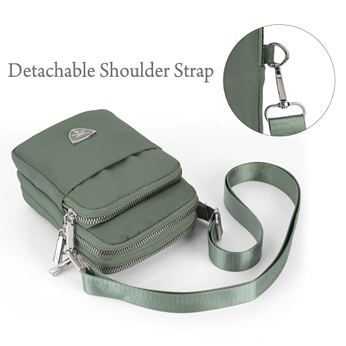 Image of J I Women's Small Cross-Body Phone Bag Stylish Mobile Cell Phone Holder Pocket Purse Wallet Sling Bag Mini Shoulder Bags