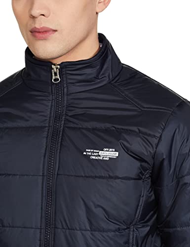 Image of Qube By Fort Collins Men's nylon Standard Length Regular Fit Quilted Bomber Jacket - Winter Warm, Insulated, Ribbed Cuffs, and Stylish Design