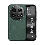 Kepuch Silklike Case Compatible for Xiaomi 15 Ultra - Magnetic Holder Built-in Metal Plate Cover Bumper - Green