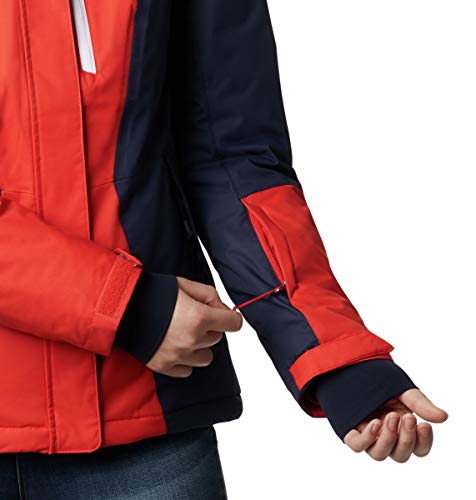 Columbia Women's Last Tracks Insulated Jacket, Bold Orange/Dark Nocturnal, Small