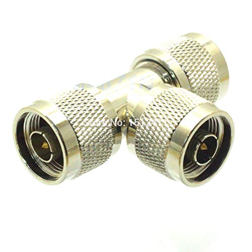 10pcs Conversion Adapter N Male M to 2X N Male M T Connector for Communication