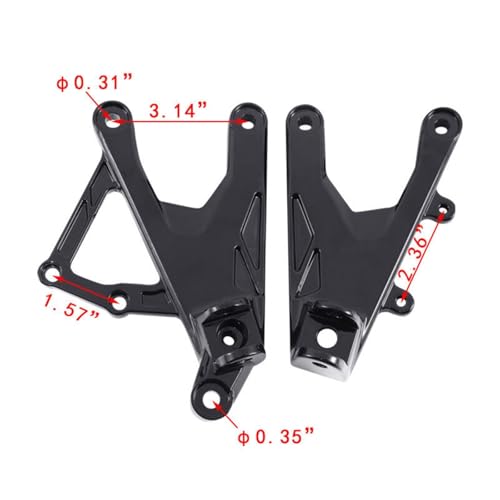Support de repose-pieds avant et arrière Yamaha YZF R1 2015-2023 - 3