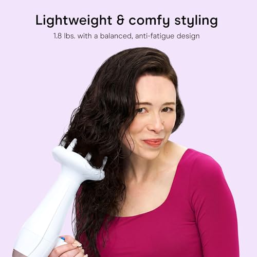 Image of Conair Double Ceramic Ionic Hair Dryer | Double Ceramic Ionic Tech Reduces Frizz for Fine, Thick, and Curly Hair Types, White with Diffuser & Concentrator, 566L