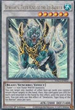 Dewloren, Tiger King of The Ice Barrier HAC1-EN052 Ultra Parallel Rare Englisch Boosterfrisch 1. Auflage - Hidden Arsenal: Chapter 1 - mit ReCollectibles-Versandschutz - für Yu-Gi-Oh!