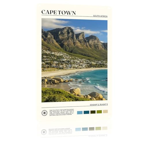 Cape Town Wall Decor Metal Sign Poster 8x12 Man Cave Farm
