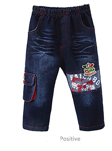 Image of Yao 1T-5T Toddler Boy Clothes,Autumn Baby Boy 3pcs Clothing Sets Denim Vest Cotton Hoodies Jeans for Kids