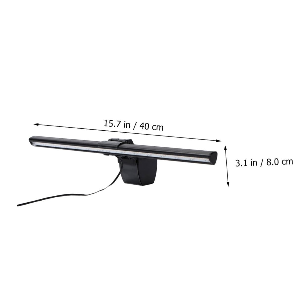 NUOBESTY USB Monitorlampe mit 1000 Lumen, Schwarze Aluminiumlegierung