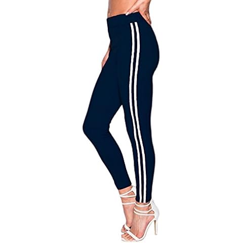 OWASI Women's Casual Joggers with Stripes Cover