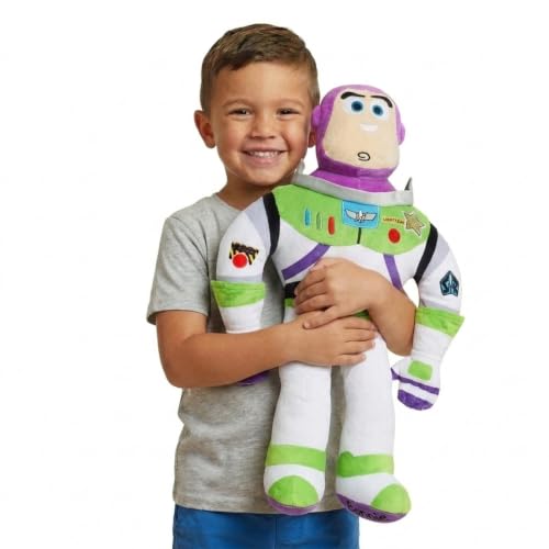 Jay Franco Kids Toy Story Plush Pillow Buddy - Large Ultra-Soft Stuffed Plushie & Cozy Pillow, Official Licensed Product, 22 Inches, Multi - Toy Story Buzz Lightyear