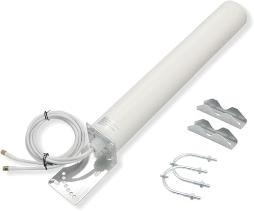 Antena externa 5G 4G LTE 3G GSM con IP67 impermeable, potente ganancia de 18DBI omnidireccional, antena exterior, 2 x 2 3 m SMA macho