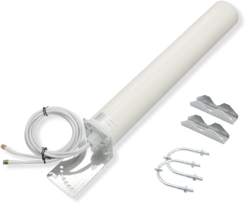 External 5G 4G LTE 3G GSM Antenna | IP67 Waterproof | Powerfull 18DBI gain Omni-directional | Outdoor Antenna | 2 * 2 3m SMA male