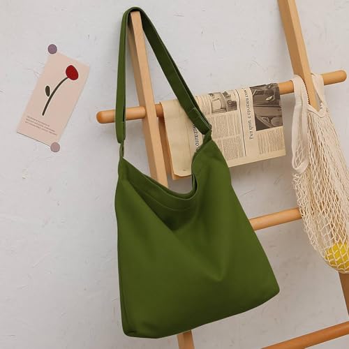 Image of Lify Women's Retro Large Size Canvas Shoulder Bag Hobo Crossbody Handbag Casual Tote - 1 Piece