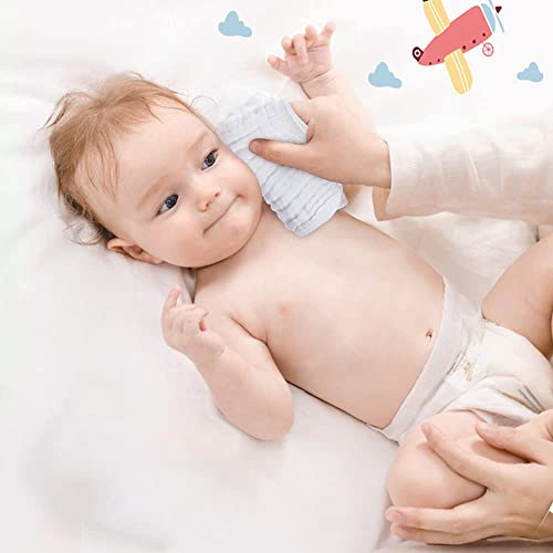 Muslin Burp Cloths 100% Cotton Large 20\'\'x10\'\' Extra Soft and Absorbent 6 Pack Baby Burping Cloth for Boys and Girls by Looxii