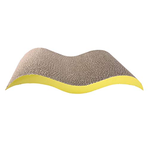 Ajeerd – Cama de descanso para gatos e arranhador 2 em 1 com arco curvado para gatos e ninho de gato