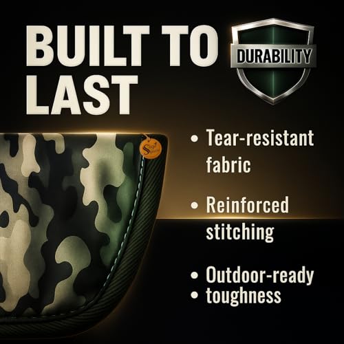 Image of Sage Square Camouflage /Army Winter Coat for Dogs - Windproof Jacket, Insulated, Warm for Cold Weather, Adjustable Fit, Comfortable Design for Indoor & Outdoor Use, Random (Military, M - 16 Inch)