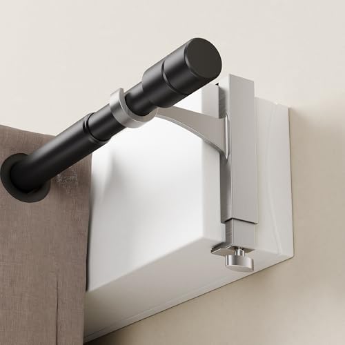 Ensemble de 2 Supports de Tringles à Rideaux réglables pour Les coffres de Volets roulants, Aucun perçage n'est nécessaire, Facile à Installer, Hauteur de 14.5 à...