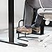 VIVO Ergonomic Height Adjustable Foot Rest Relief Platform, Elevated Stool for Comfortable Sit to Stand Workstation, Non-Slip Surface, Portable, Home Office Classroom Use, Black, STAND-FT01
