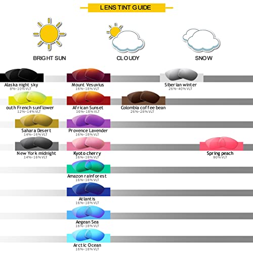 HiCycle2 Polarisierte Ersatzgläser für Oakley Holbrook Sonnenbrille, mehrere Optionen(Schwarz)