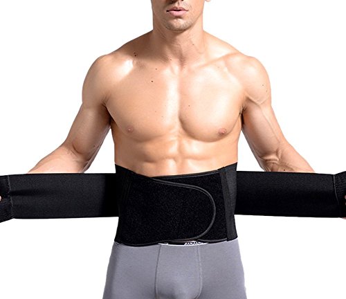 EUBUY Lower Back Brace for Men Women - Adjustable Breathable Compression Waist Training Trainer Body Shaper - Unisex Lumbar Support Belt for Lower Back Pain, Heavy Duty Lifting,Lenght 41.3 Inch
