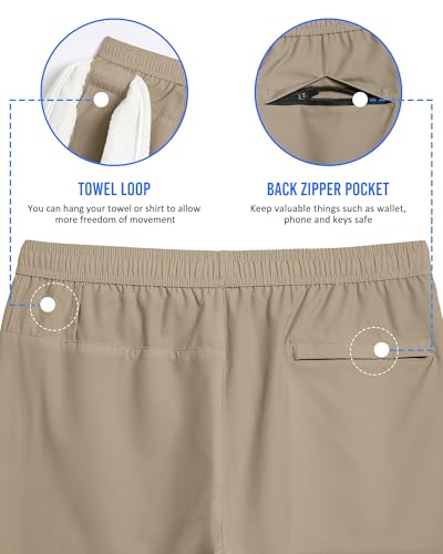 Image of maamgic Mens 5 inch Gym Running Shorts for Men 2 in 1 Quick Dry Workout Athletic Shorts