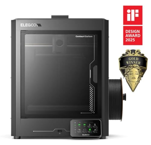 Image of ELEGOO Centauri Carbon High-Speed Resin 3D Printer with 10K Monochrome LCD, Auto Leveling, Large Build Volume, Dual Z-Axis Linear Rails, Wi-Fi Connectivity, and Advanced Cooling System.