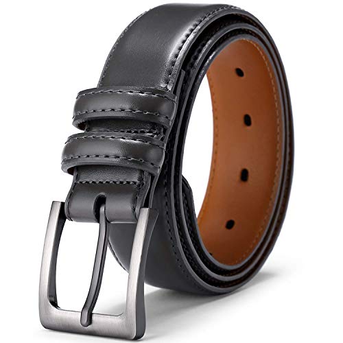 jiguoor Cinturón Hombre, Cinturón De Cuero Genuino De Los Hombres Jeans Cinturón De Golf