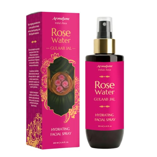 Image of Rose Water Spray for Face, Organic & Hydrating Facial Mist, 200ml Aromafume