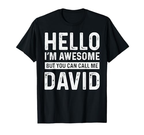 David nombre personal nombre gracioso david camiseta