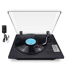 Vinyl Record Player, 3 Speed Turntable with Bluetooth Built-in Speakers Record Player Vinyl USB Direct MP3 Recording Phonograph Player, Adjustment Counterweight Pitch Control, Balck - Les Beatles, Paul McCartney, John Lennon, RIngo Starr, George Harrison