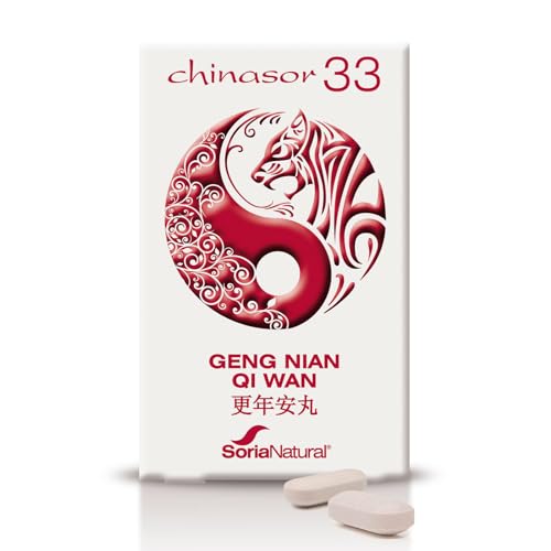 Soria Natural Chinasor 33 Geng Nian Qi Wan – Comprimidos que regulan el Yin y el Yang –...