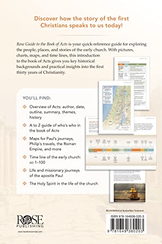 Rose Guide To The Book Of Acts: Charts, Maps, And Time Lines #TOP1