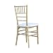 Solycarpa Silla Tiffany o Chiavari Dorada + Cojín. Modelo de Resina, Monoblock y Resistente