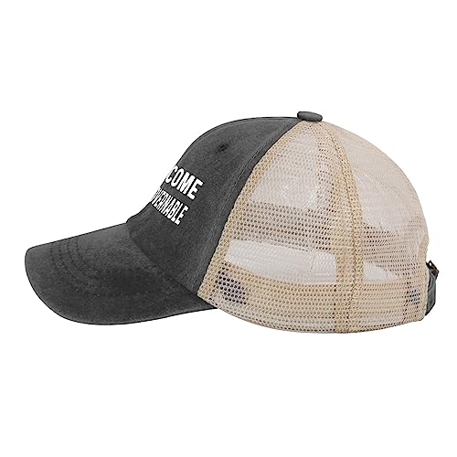 Image of Funny Goose Hat Silly Goose On The Loose Trucker Hat Women Vintage Mesh Cap for Summer