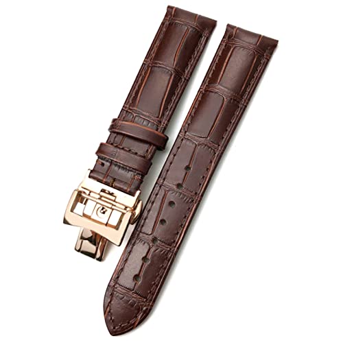 Bracelet de montre Vacheron Constantin Patrimony en cuir marron 19 mm au quotidien