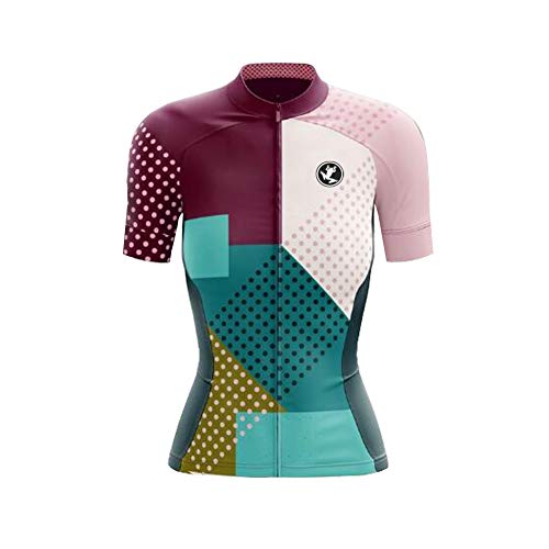 UGLY FROG Radtrikot Damen Kurzarm Set  Fahrradbekleidung Jersey + Latzhose  Sommer