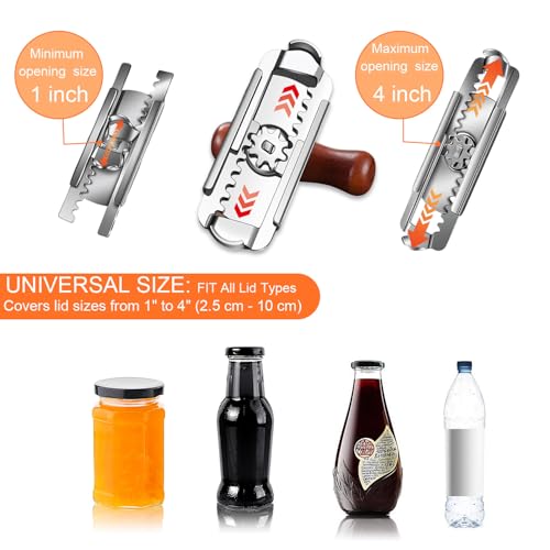 JOMIHONEY Adjustable Stainless Steel Jar Opener — view 6