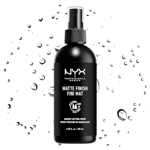 NYX Professional Makeup Setting Spray Matte, Vegane, langanhaltende Formel, Make up Fixier Spray, Mattes Finish, Maxi Größe, 180 ml