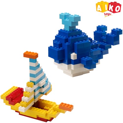 Image of AIKO | Box of Blocks 1000 | Premium ABS Building Blocks for Kids 4+ | Construction Toy | STEM Gift Set, Multi-Colour Bricks | Screen-Free Toy