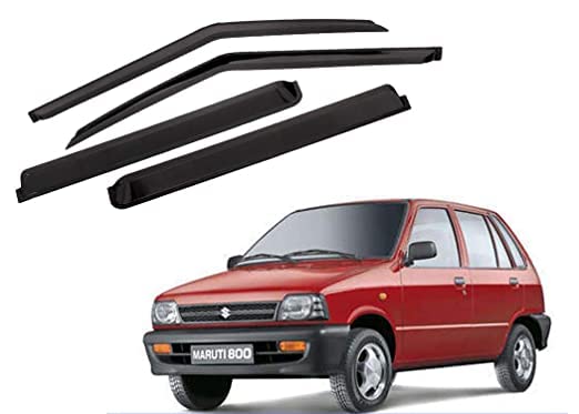 Image of Premium Non-Breakable Car Window Door Visor /Rain Guard /Wind Deflector Compatible for (Maruti 800)