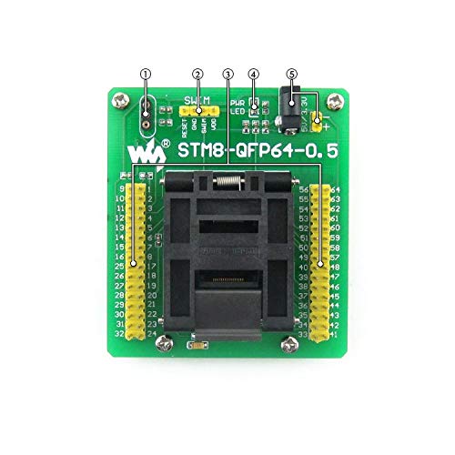 PLC LLD STM8 QFP64 adaptateur programmeur pour boa LPC de test