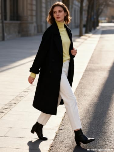 Image of SANGTREE Women's Turtleneck Sweaters Long Sleeve Pullover Tops | Breathable and Lightweight Fall Winter Fashion Outfit.Perfect for Daily,Office,Vacations,Holiday,Family Gatherings Etc.