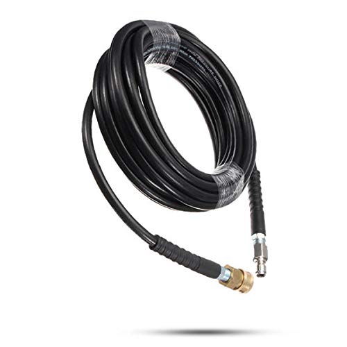 Tubo de 10 m de conexión rápida 3/8 manguera de alta presión negro para lavadora a presión