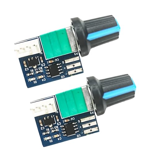 CHAKAE Regulador de velocidad de ventilador PWM de alta corriente de 12 V con controles de frecuencia de 25 kHz y protecciones de polaridad inversa para PC, accesorios de refrigeración de PC