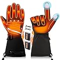 20000mAh Heated Gloves for Men & Women,7.4V Fast Heating Rechargeable Heated Gloves,3 Temperature,Water Resistant, Touch Screen, Non-Slip, Suitable for Skiing, Winter Outdoor Work, Cycling (M)