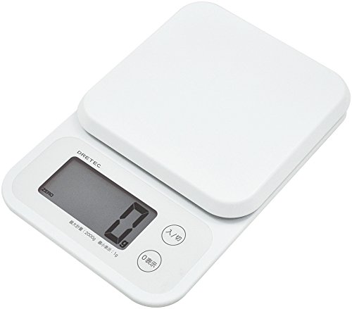 Balance de cuisine blanche Dretec 2 kg idéale pour vos recettes saines au quotidien