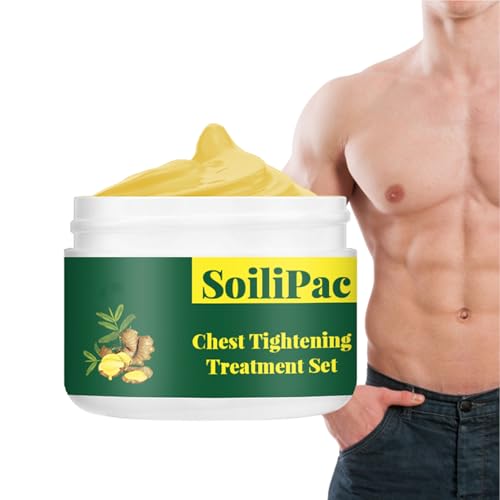 Crema de jengibre tensora natural | Cremas naturales de ginecomastia para adultos | Crema Caliente Adelgazante de Jengibre Corporal Antihinchazón para Hombres