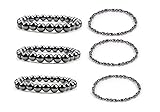 Dr Kao® 3 Pack Magnetic Anklets + 3 Bracelet for Women, Magnetic Ankle Wrist Band, Support the Immune System, Amazing Gift Relieve Stress and Frustration
