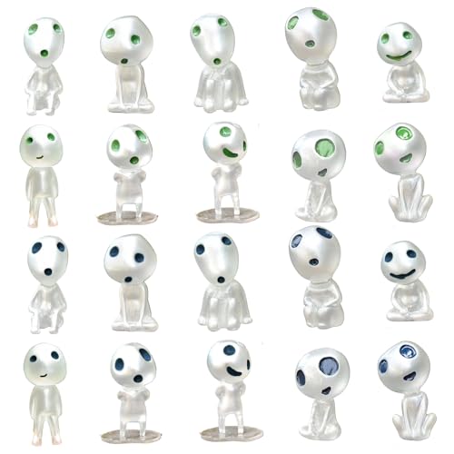 Image of Veesper 20Pieces Mini Alien Figures Alien Figurine Glow in the Dark Tiny Alien Toy 10 Styles Resin Alien Figure Alien Party Favors for Kids